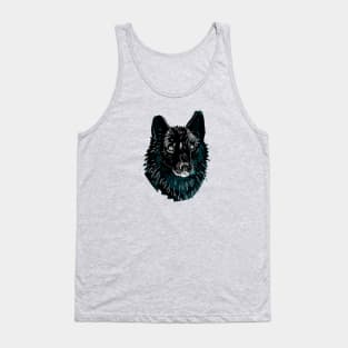 Black Wolf Tank Top